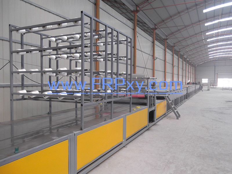 FRP lighting sheet production line
